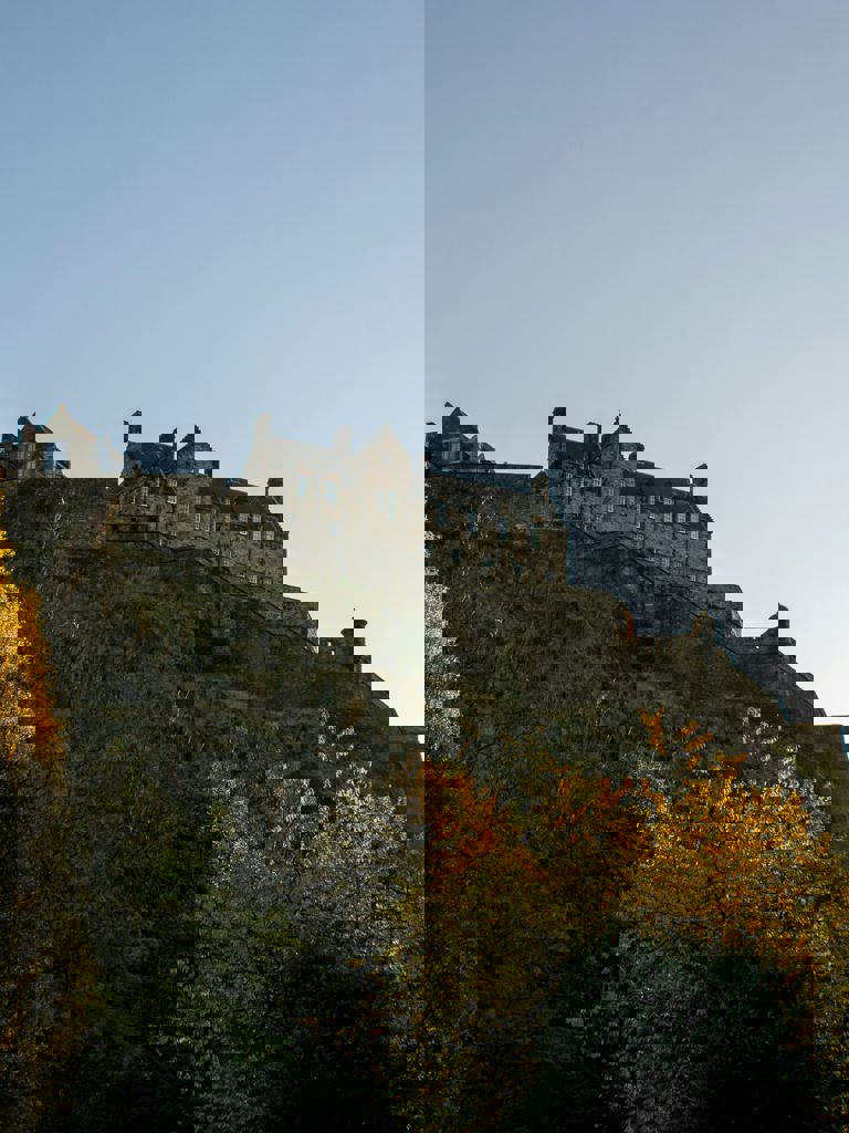 Edinburgh Castle at sunset Edinburgh Castle at sunset