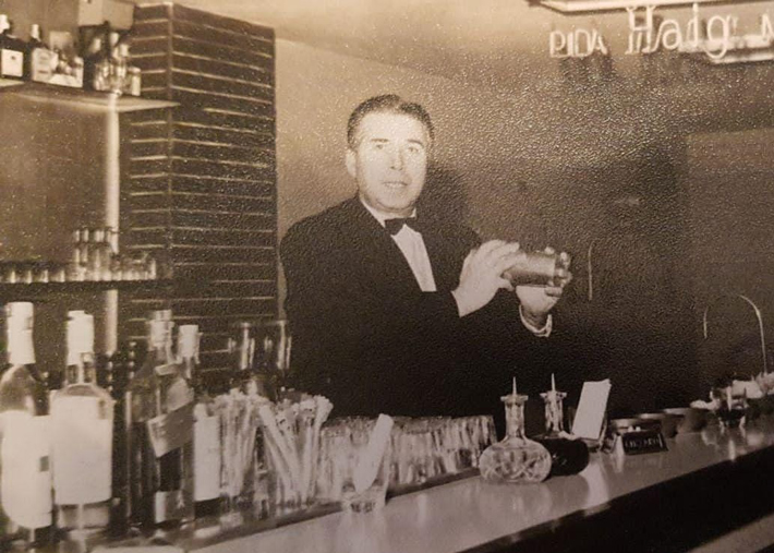 Alejandro's grandfather during his bartending days