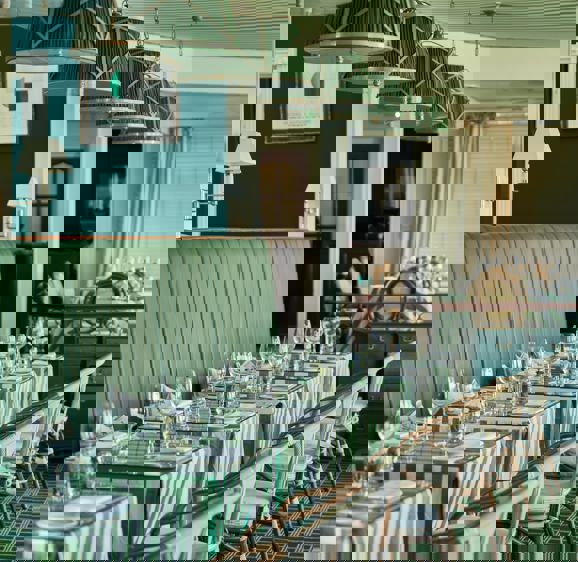 Tables in The Brasserie Restaurant Tables in The Brasserie Restaurant