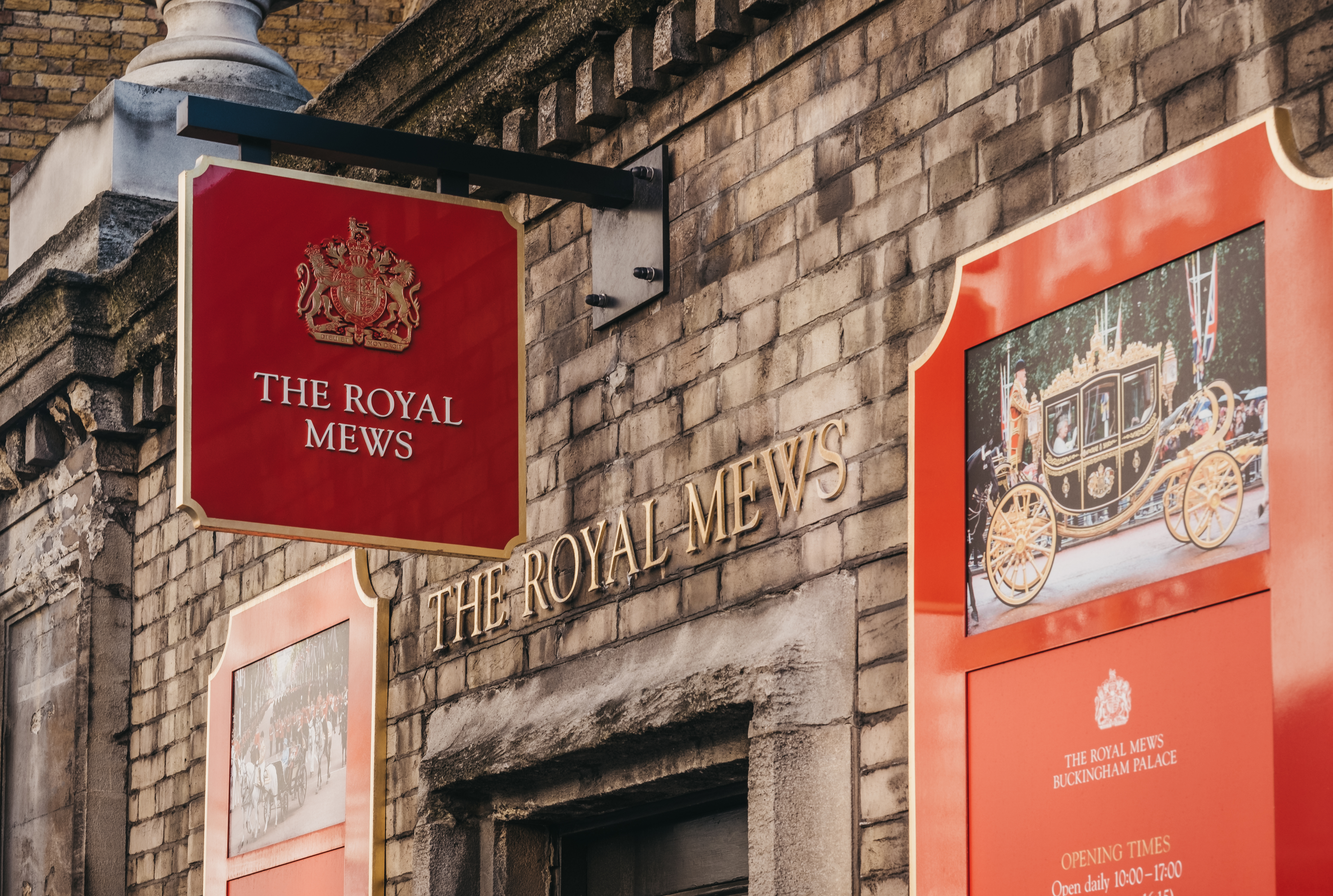 The Royal Mews sign