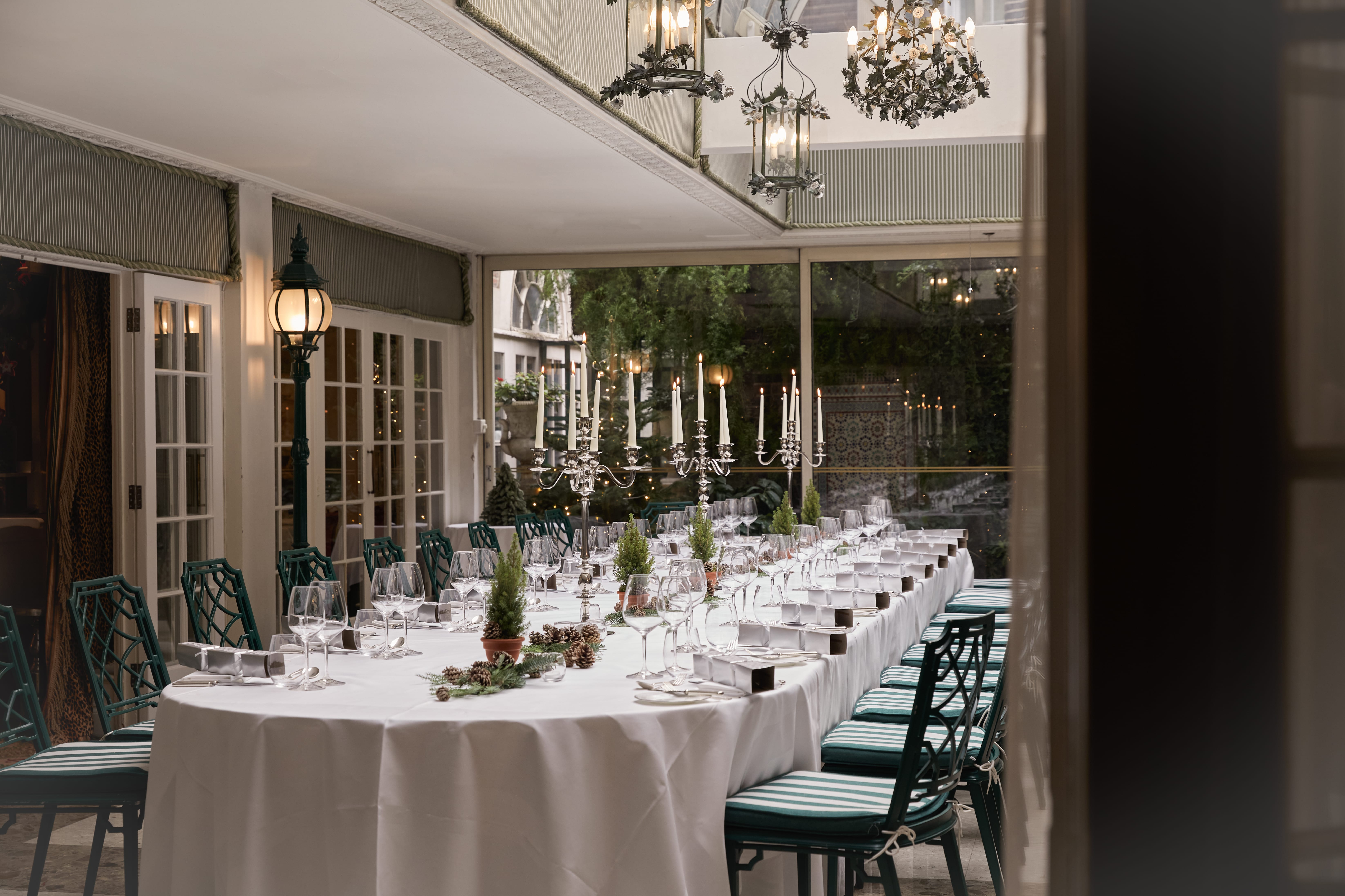 Chesterfield Mayfair Christmas Private Dining The Conservatory