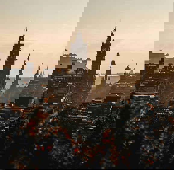 View of Edinburgh in the haze View of Edinburgh in the haze