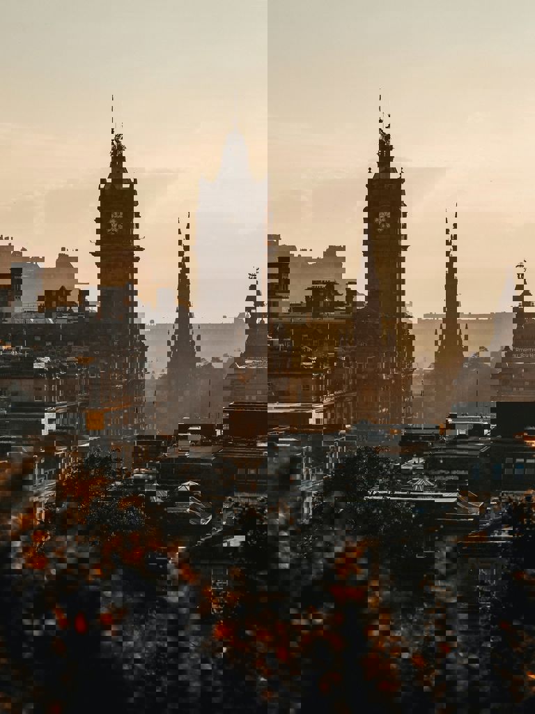 View of Edinburgh in the haze View of Edinburgh in the haze