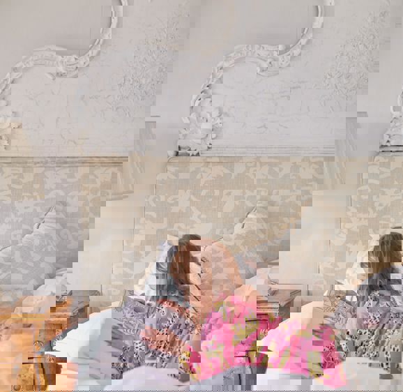 Girl reading in bed Girl reading in bed