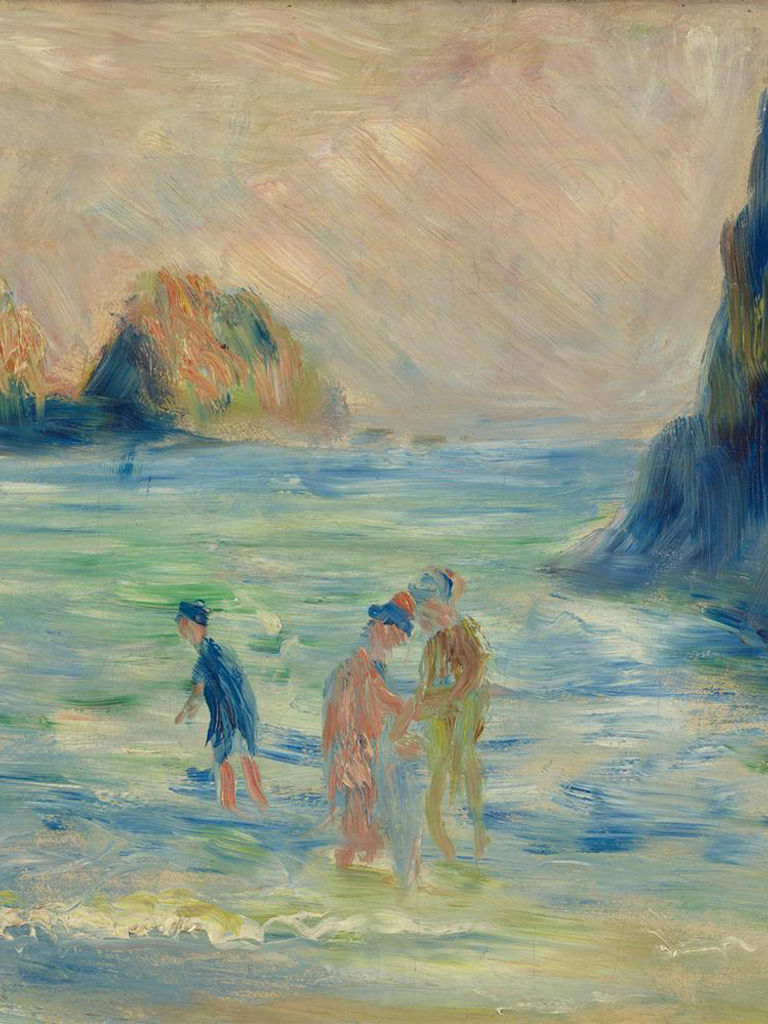 Renoir painting of Moulin Huet, Guernsey Renoir painting of Moulin Huet, Guernsey