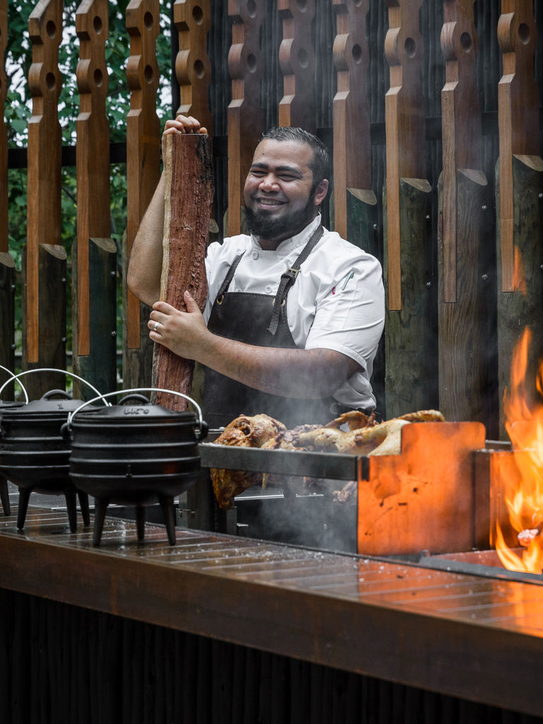 Ziyaad Brown at the Xigera Boma Ziyaad Brown at the Xigera Boma