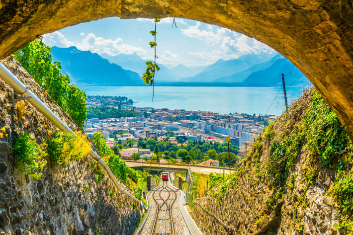 Vevey town near Geneva