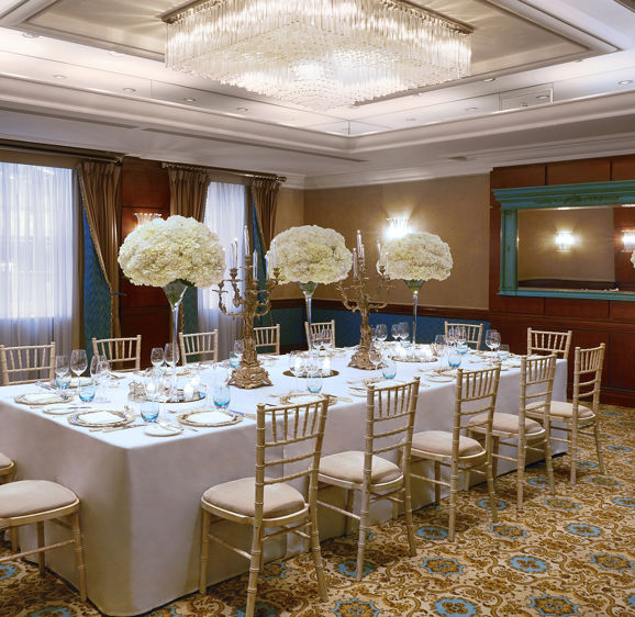 Dining set up at The Rubens Rembrandt Suite Dining set up at The Rubens Rembrandt Suite