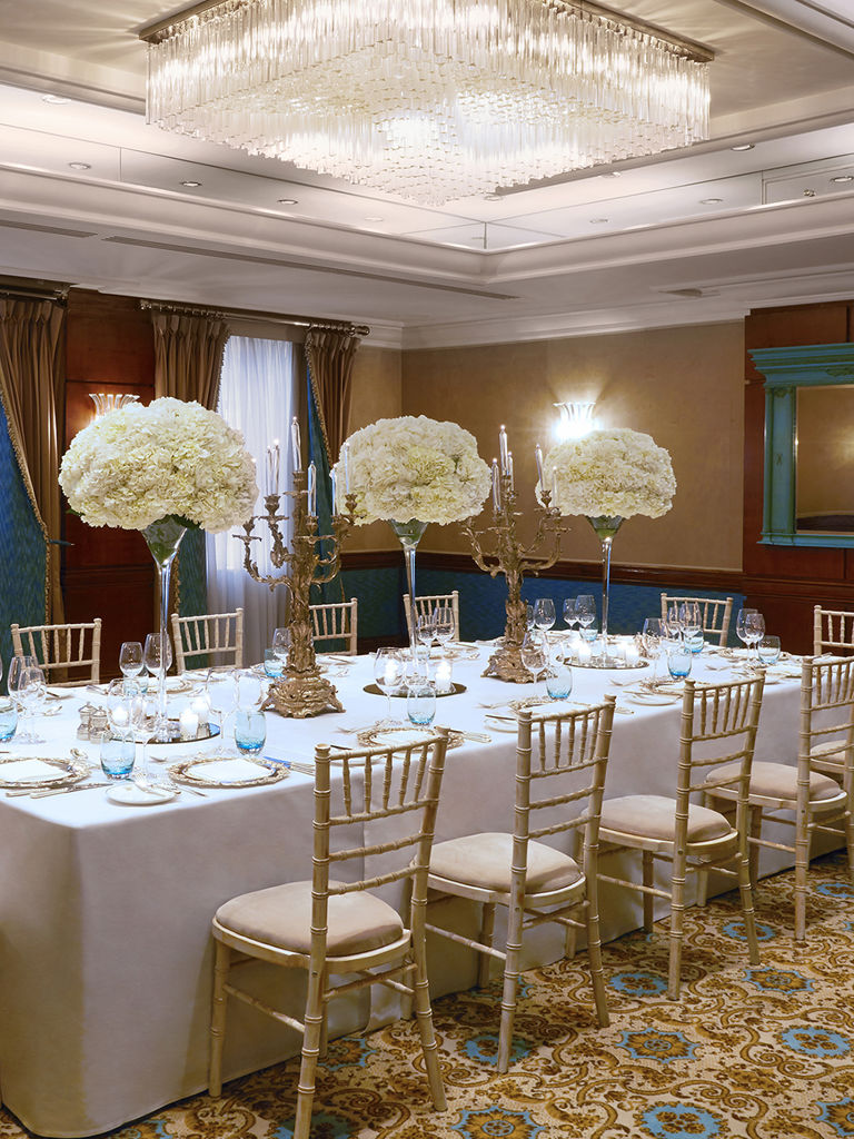 Dining set up at The Rubens Rembrandt Suite Dining set up at The Rubens Rembrandt Suite