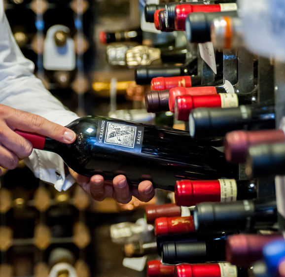Wine selection at Summer Lodge Wine selection at Summer Lodge