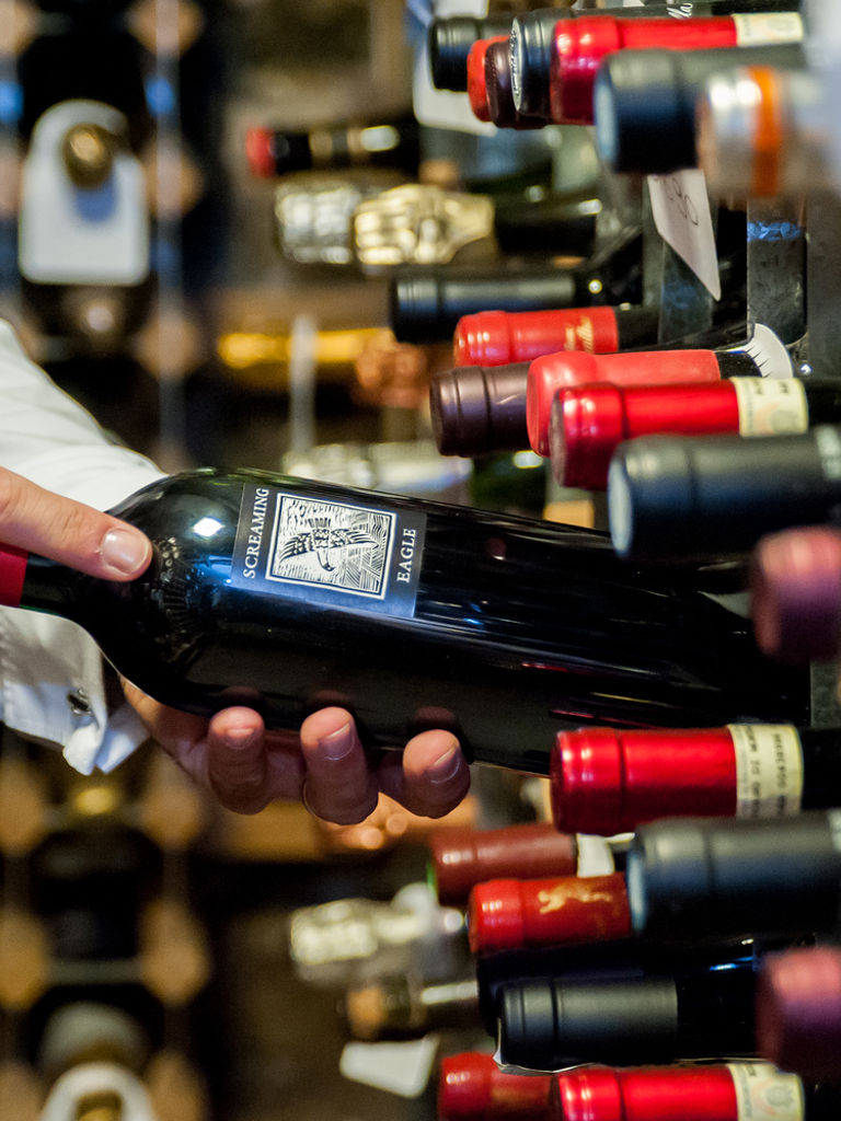 Wine selection at Summer Lodge Wine selection at Summer Lodge