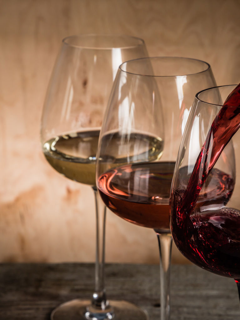 Selection of wine tasting Selection of wine tasting