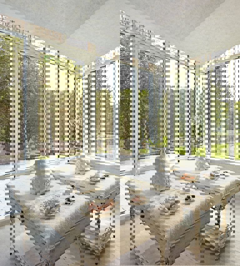 Treatment room at the Spa Treatment room at the Spa