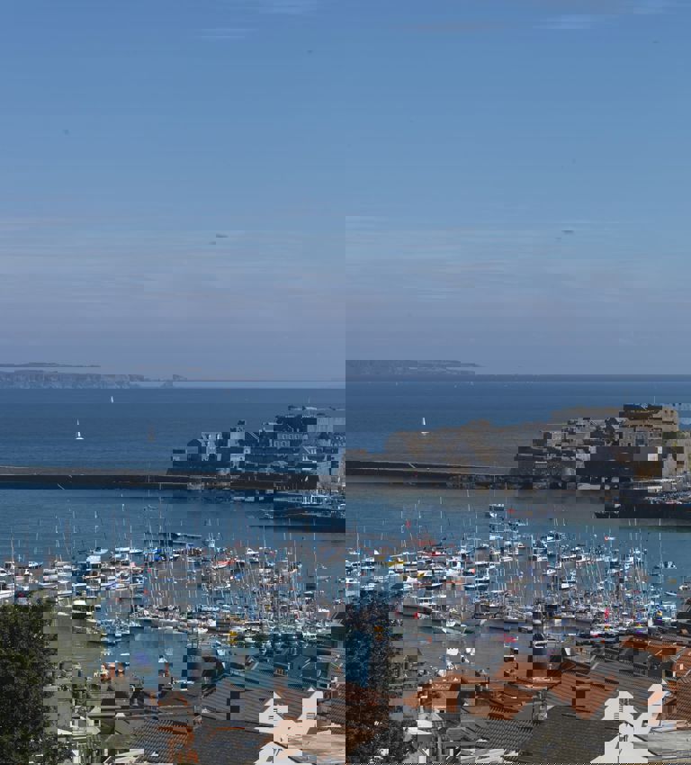 View across St Peter Port in Guernsey View across St Peter Port in Guernsey