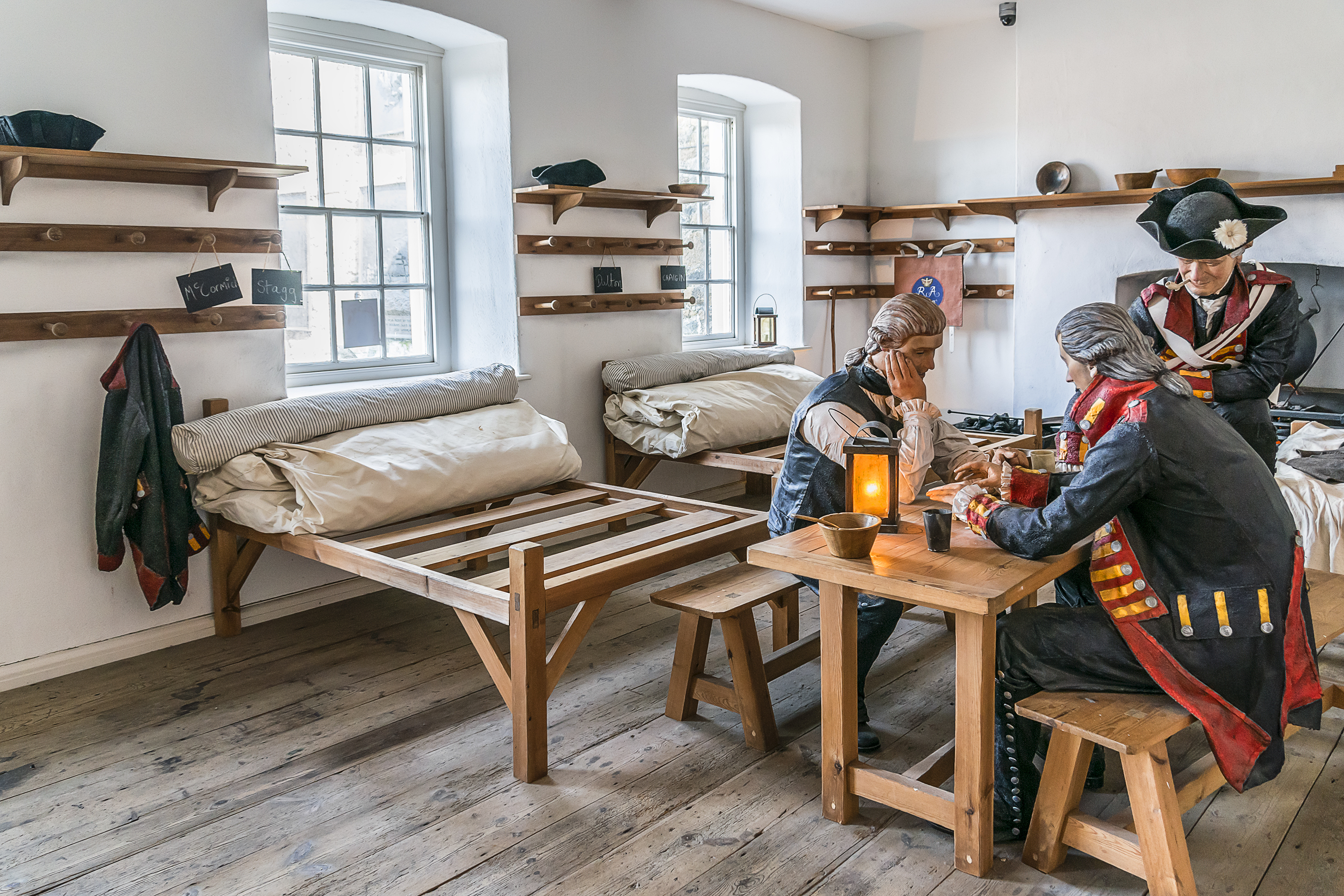 Squadron museum in Castle Cornet. Castle Cornet has guarded Saint Peter Port for 800 years. Saint Peter Port - capital of Guernsey - British Crown dependency