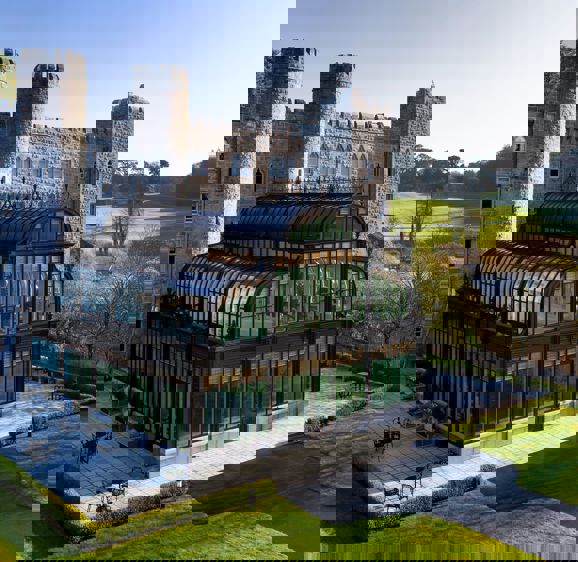 View of Ashford Caslte's Spa and Gym surounded by trees and grass View of Ashford Caslte's Spa and Gym surounded by trees and grass