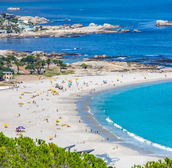 Camps Bay beach in Cape town, South Africa Camps Bay beach in Cape town, South Africa