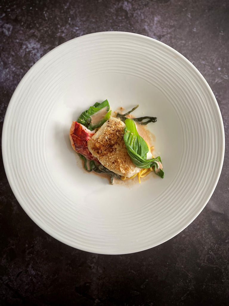 Summer Lodge Brill and Lobster pasta Summer Lodge Brill and Lobster pasta