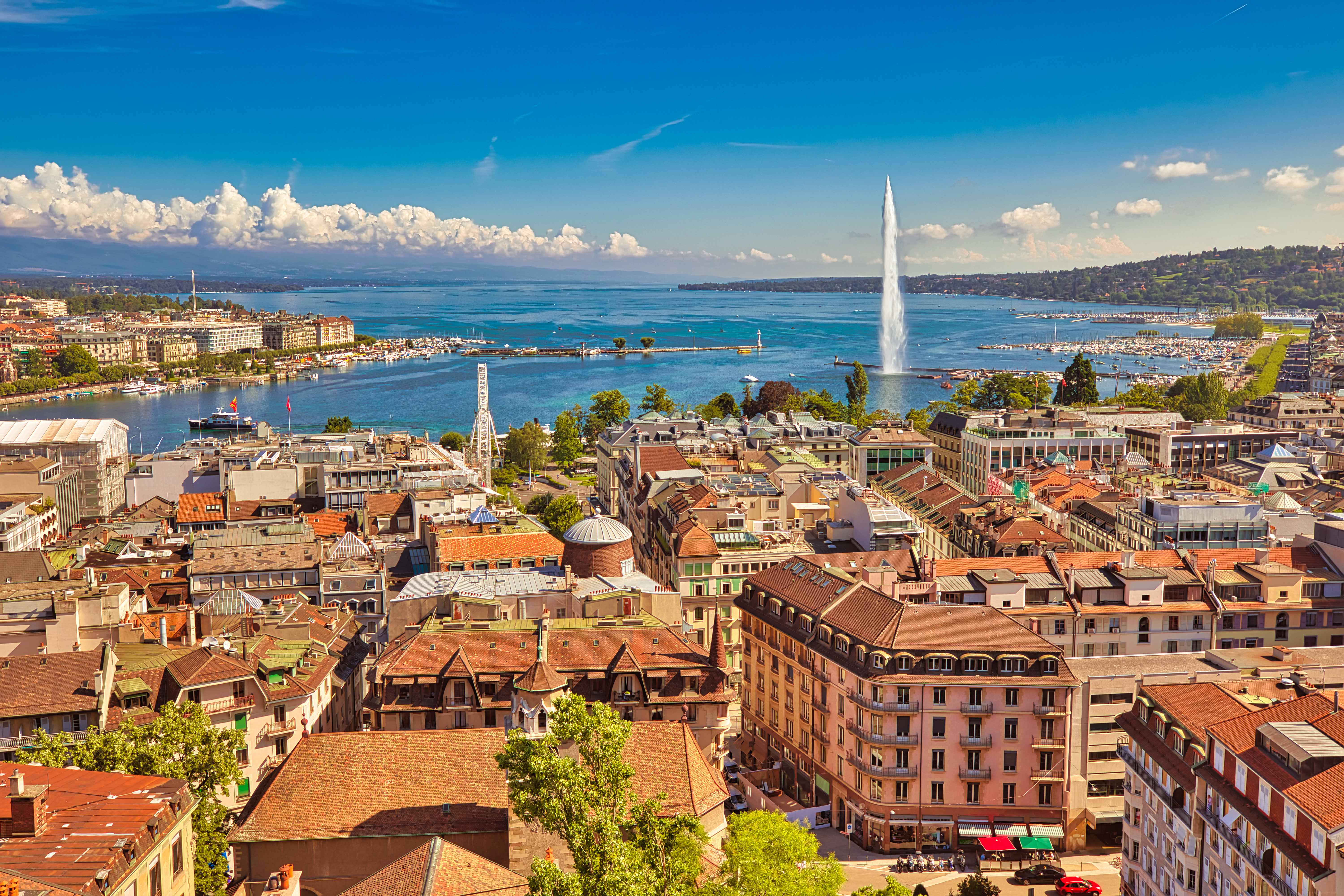 View Of Geneva From St. Pierre Cathedral