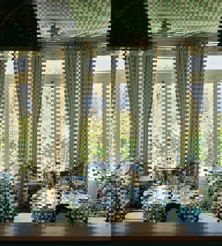 View out over the Brasserie Restaurant View out over the Brasserie Restaurant