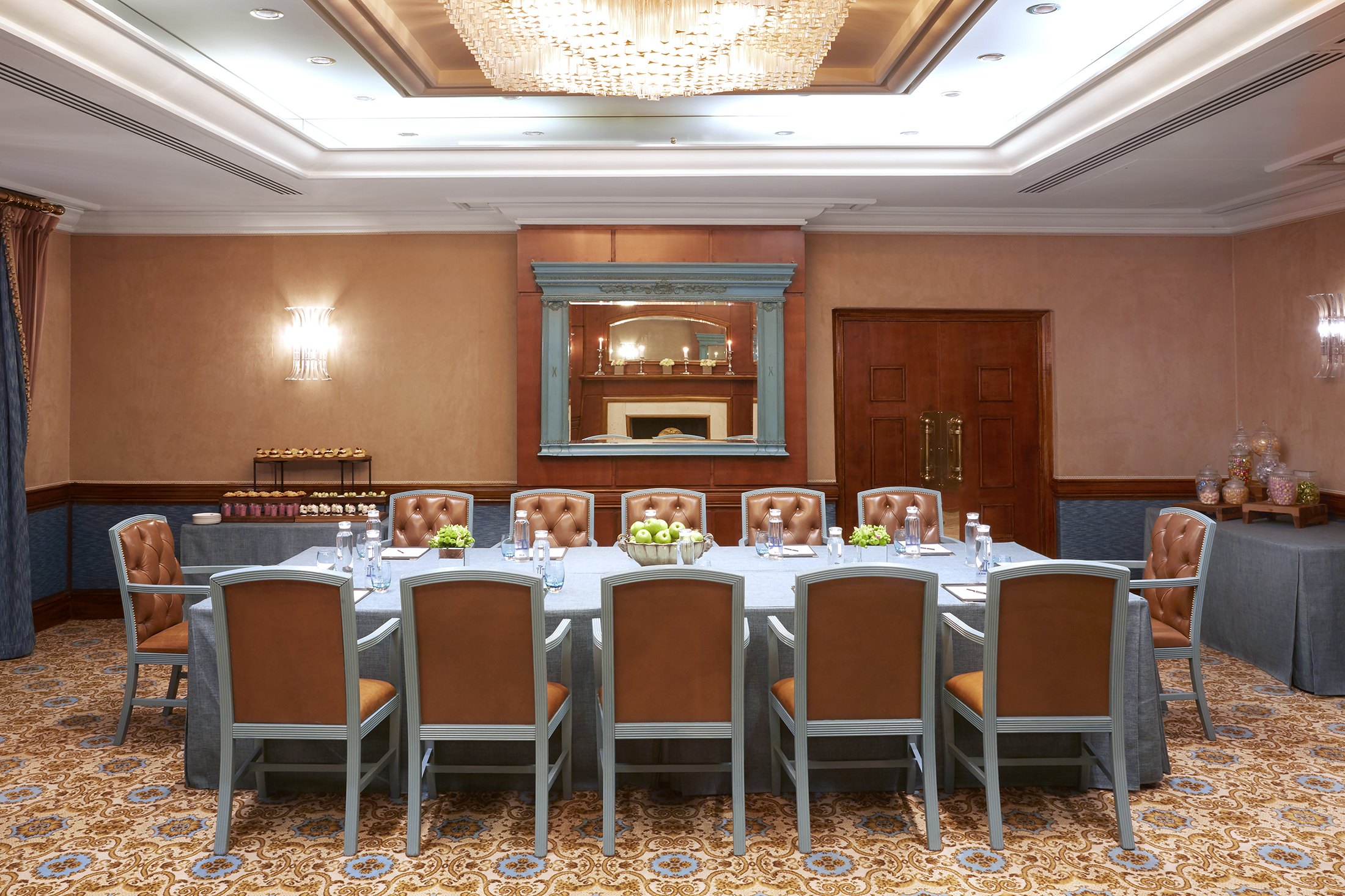 dinning set up in The Rubens Suite