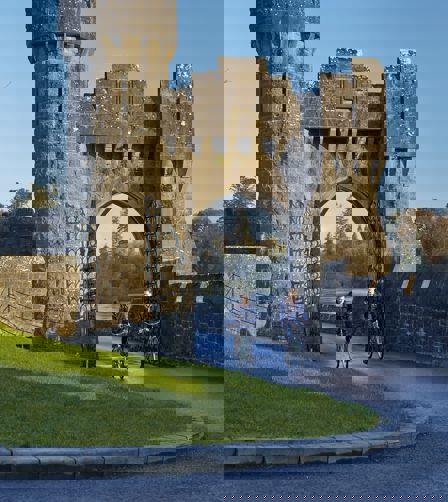 Guests cycling in Ashford Castle's grounds Guests cycling in Ashford Castle's grounds