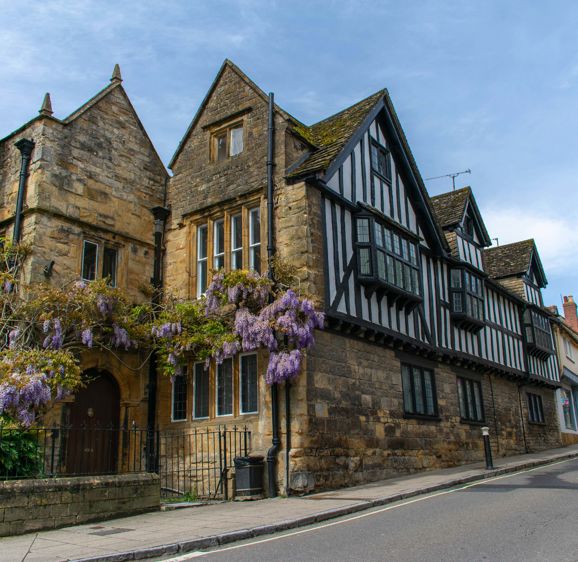 Sherborne, Dorset, A beautiful, very old historic property in the town of Sherborne in Dorset, UK Sherborne, Dorset, A beautiful, very old historic property in the town of Sherborne in Dorset, UK