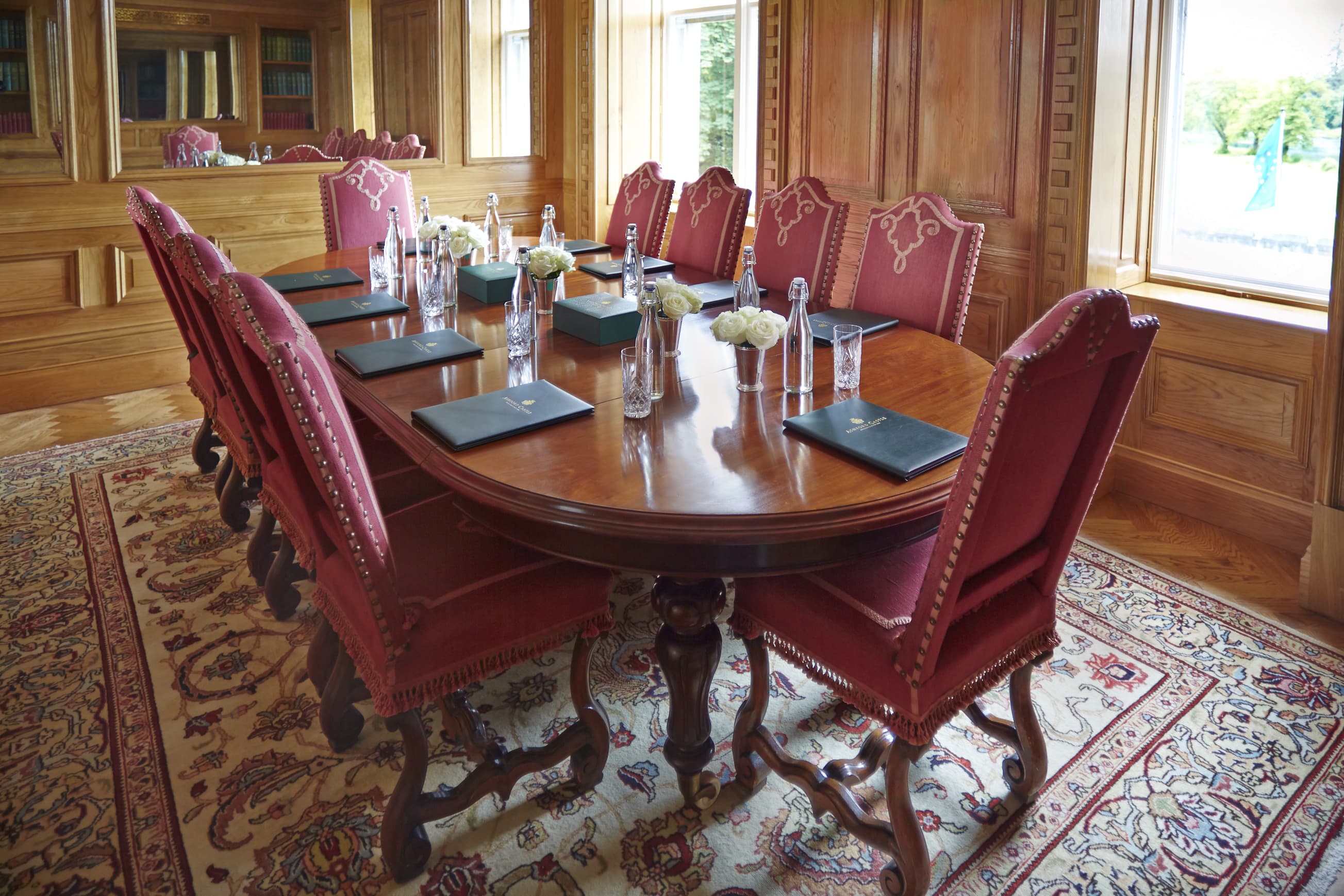 Boardroom meeting space at Ashford Castle