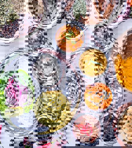 assortment of food at the Rubens Curry Room assortment of food at the Rubens Curry Room