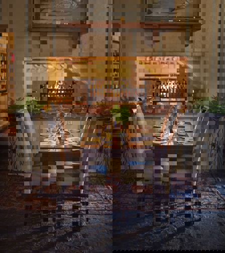 Table setting at Cullens at The Cottage, Ashford Castle  Table setting at Cullens at The Cottage, Ashford Castle