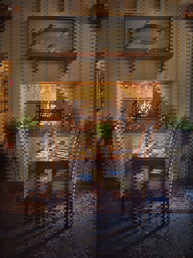 Table setting at Cullens at The Cottage, Ashford Castle  Table setting at Cullens at The Cottage, Ashford Castle