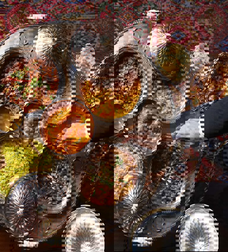 assortment of food at the Rubens Curry Room assortment of food at the Rubens Curry Room