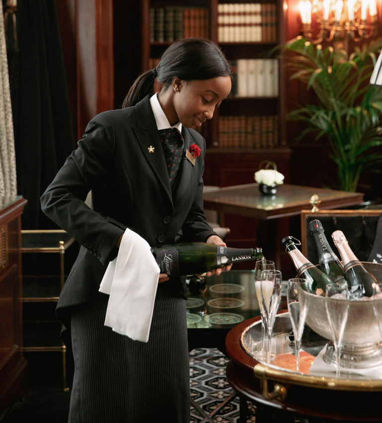 Champagne service at Hotel 41 Champagne service at Hotel 41