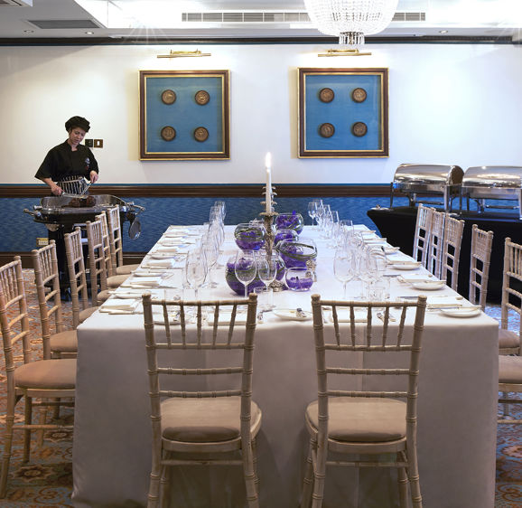 Dining set up at The Rubens Van Gogh Suite Dining set up at The Rubens Van Gogh Suite