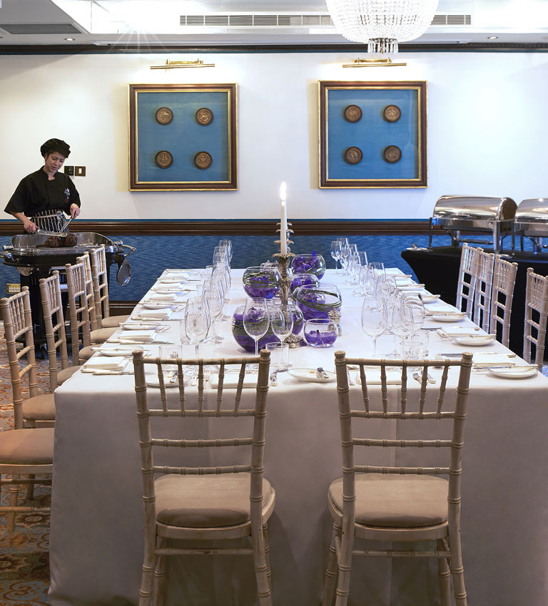 Dining set up at The Rubens Van Gogh Suite Dining set up at The Rubens Van Gogh Suite