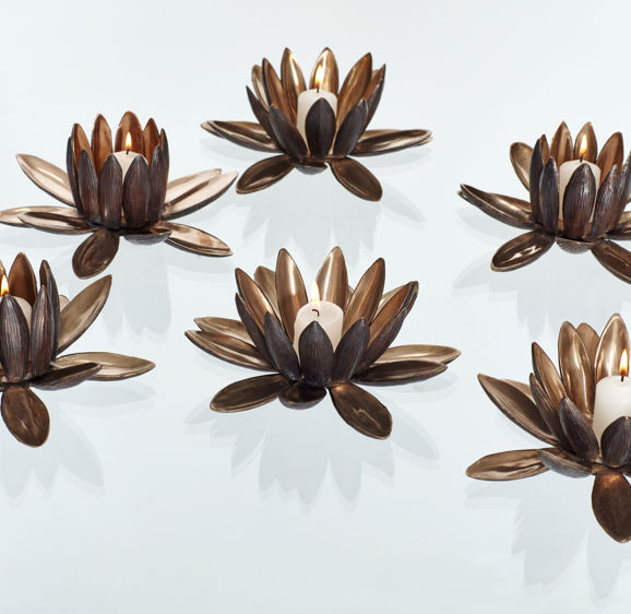 Southern Guild & Trevor Potter Lilly Candleholders  Southern Guild & Trevor Potter Lilly Candleholders