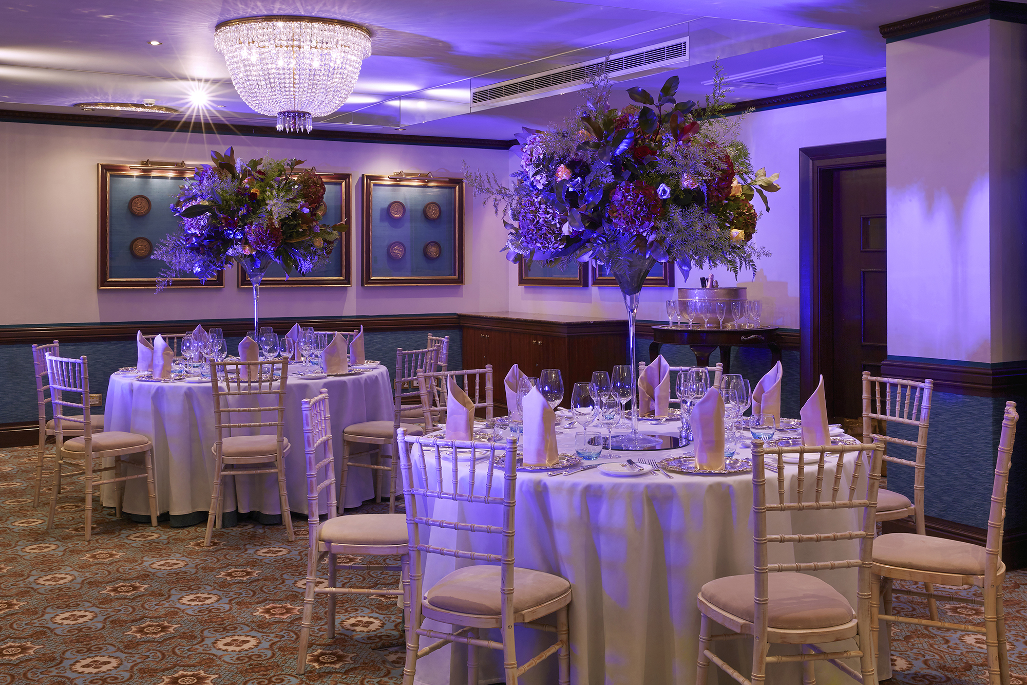 Dining set up at The Rubens Van Dyke Suite 2 Name The Rubens Van Dyke Suite