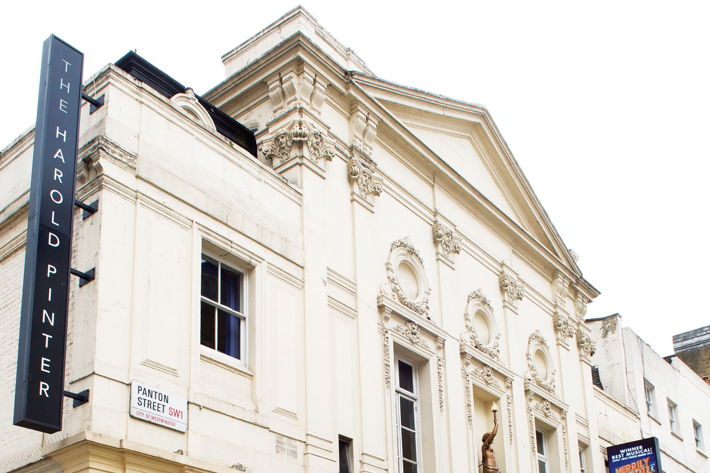 Outside of the Harold Pinter theatre