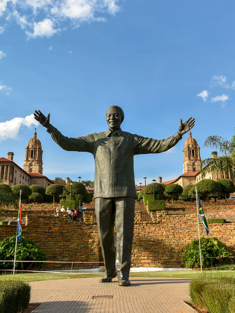 The Statue of Nelson Mandela at the Union Buildings, Pretoria, South Africa The Statue of Nelson Mandela at the Union Buildings, Pretoria, South Africa