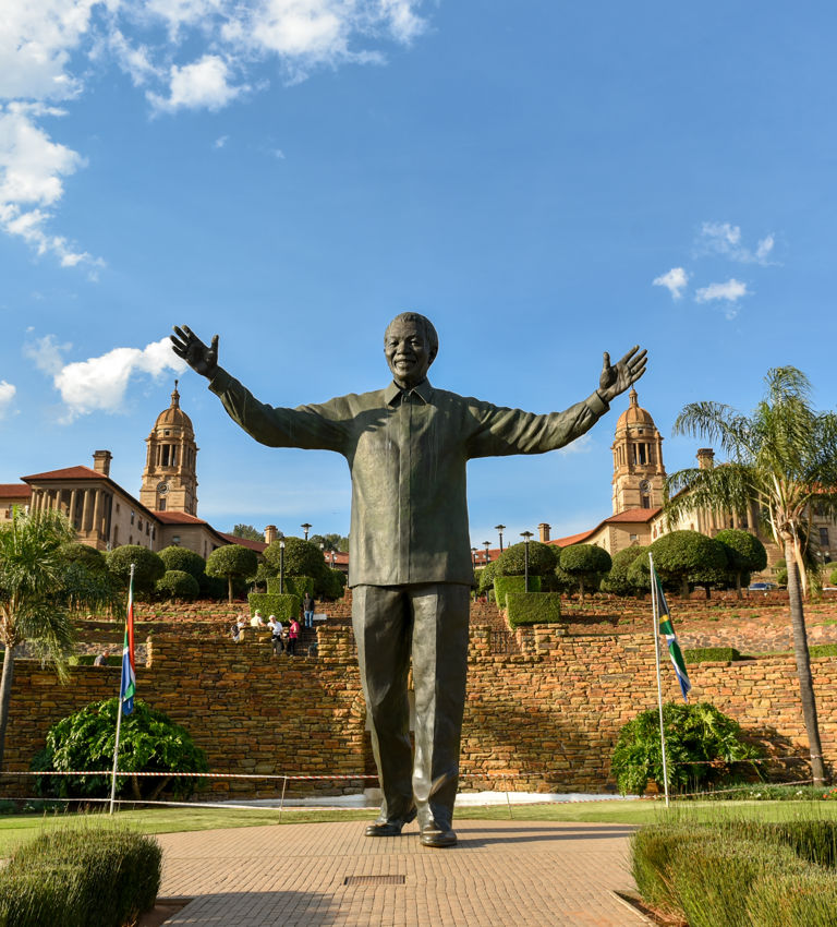 The Statue of Nelson Mandela at the Union Buildings, Pretoria, South Africa The Statue of Nelson Mandela at the Union Buildings, Pretoria, South Africa