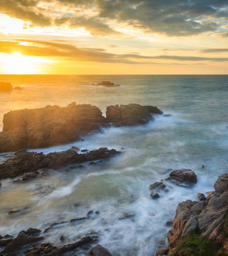 Cobo Bay sunset Cobo Bay sunset