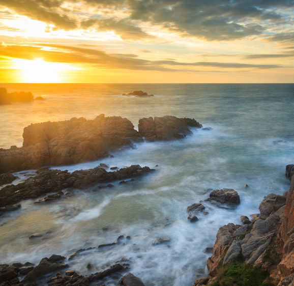 Cobo Bay sunset Cobo Bay sunset