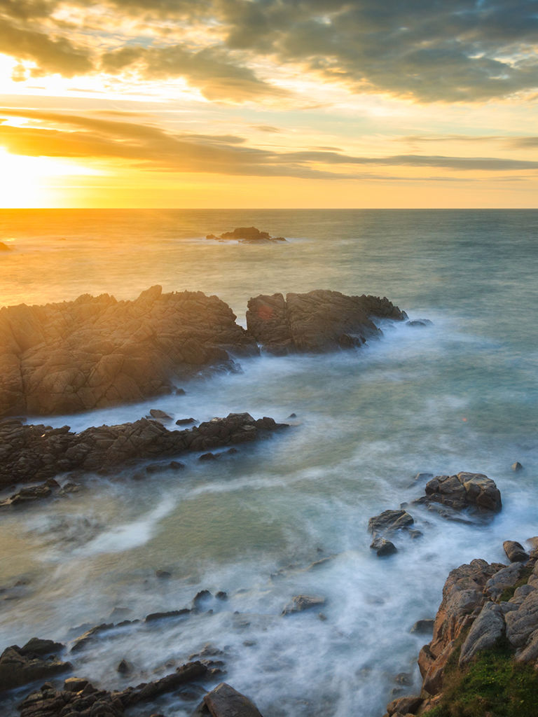 Cobo Bay sunset Cobo Bay sunset