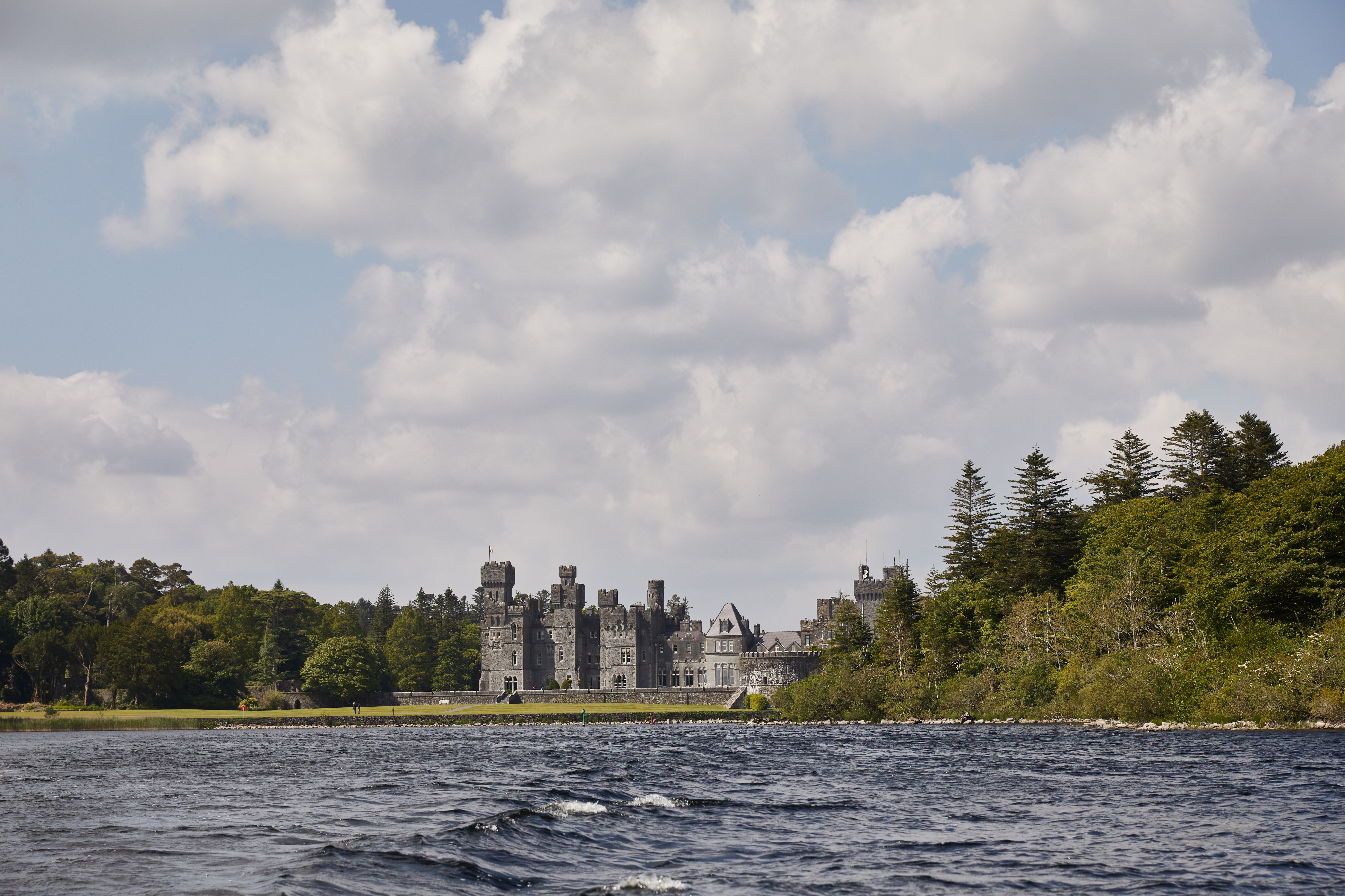 View of Ashford Castle from the Lake