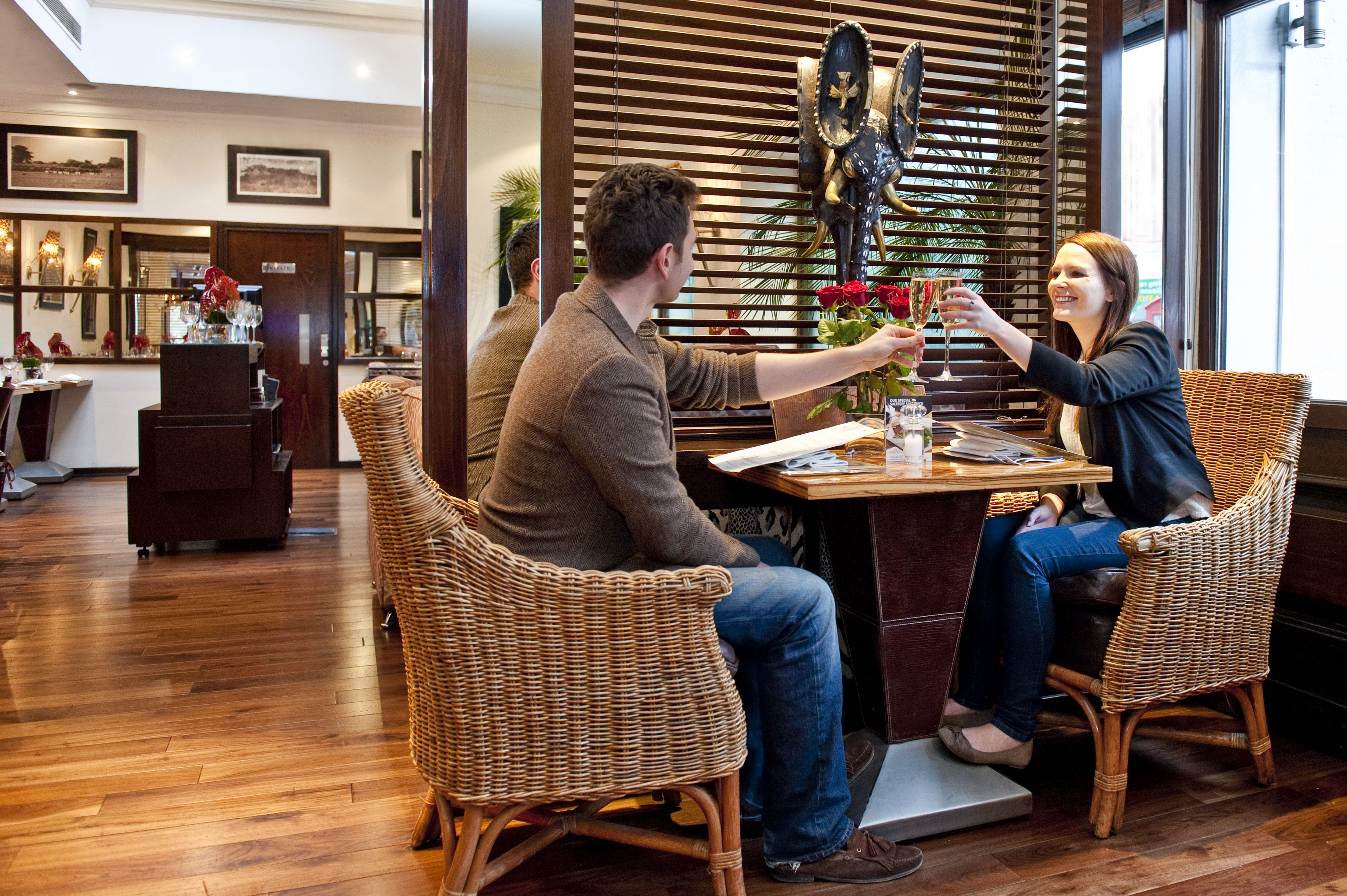 Restaurant Interior with guests 