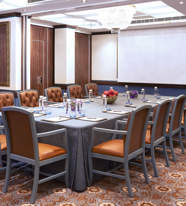 Table in The Rubens Van Gogh Suite With Projector Screen Table in The Rubens Van Gogh Suite With Projector Screen