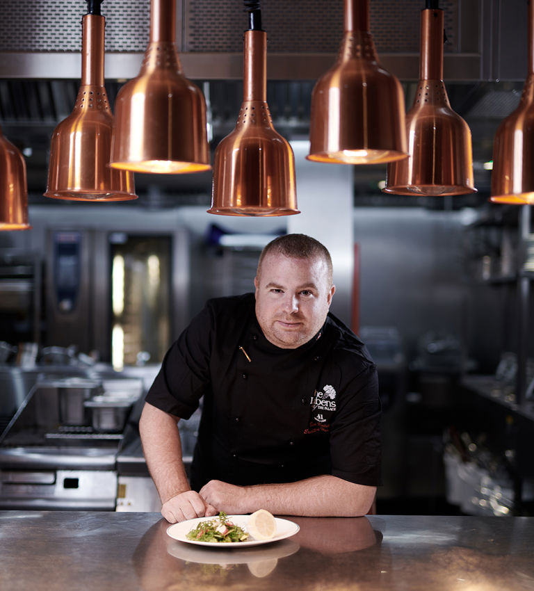 Chef Ben Kelliher in the kitchen Chef Ben Kelliher in the kitchen