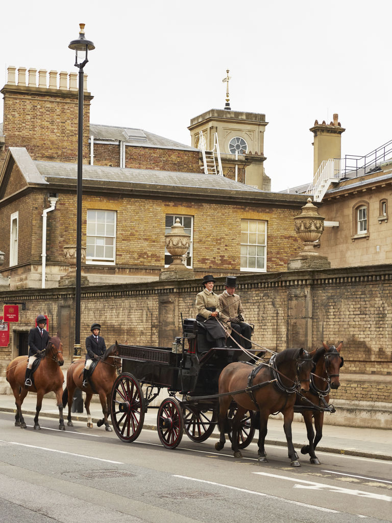 Horses outside of The Rubens Horses outside of The Rubens