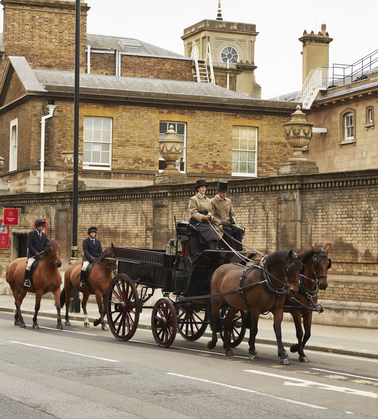 Horses outside of The Rubens Horses outside of The Rubens