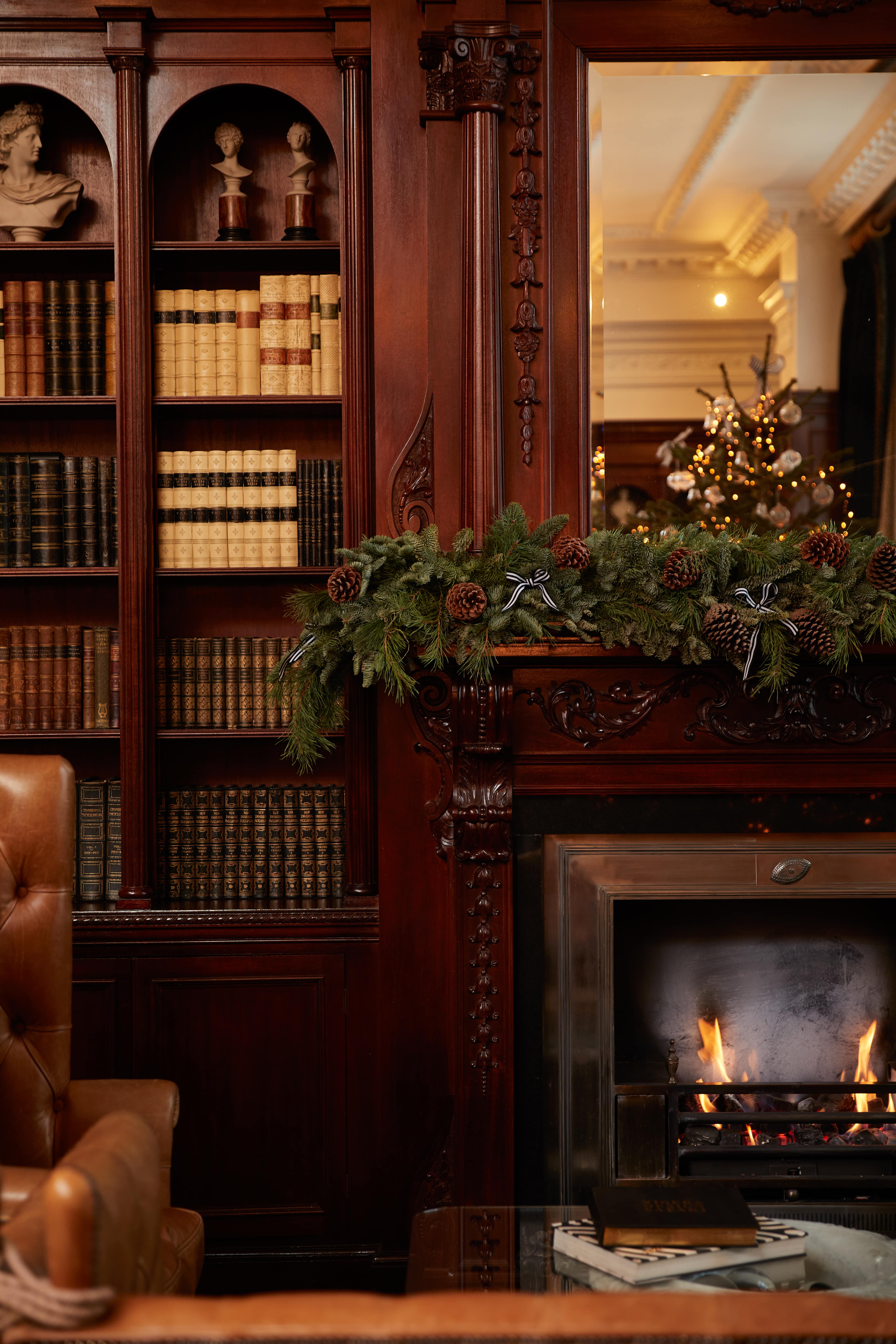 Hotel 41 Christmas Fireplace